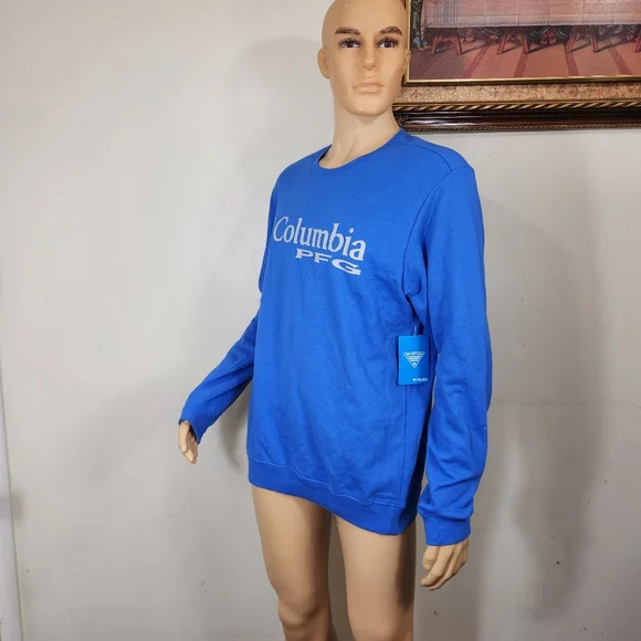 Men's Columbia PFG Sweatshirt  Pullover size XL blue NWT. color may vary due to - Picture 2 of 11